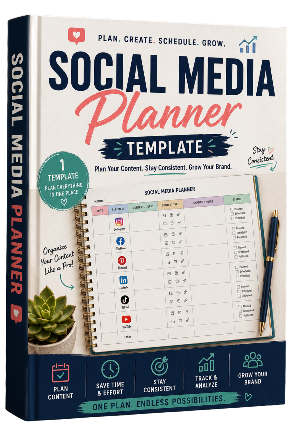 Social Media Planner Template