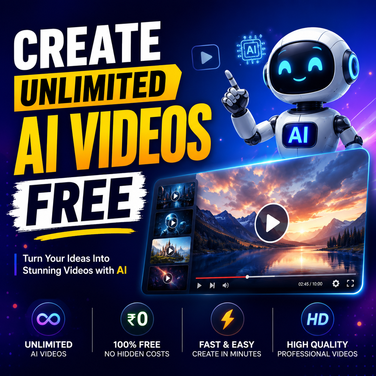 how to make ai videos for free